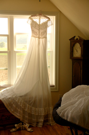 Heirloom wedding dress